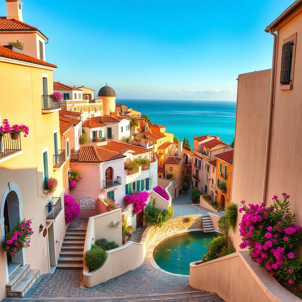 Colorful Seaside Village Jigsaw Puzzle Adventure