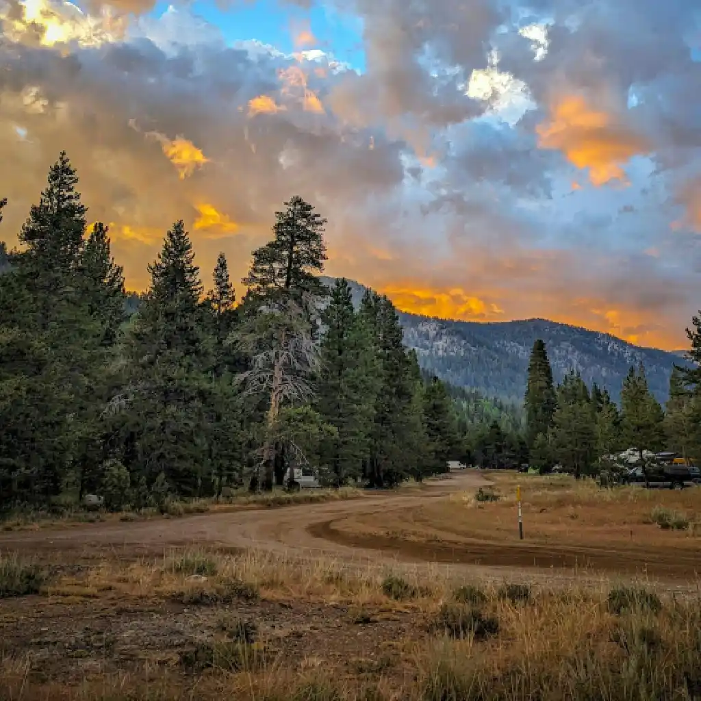 Mountain Sunset Valley