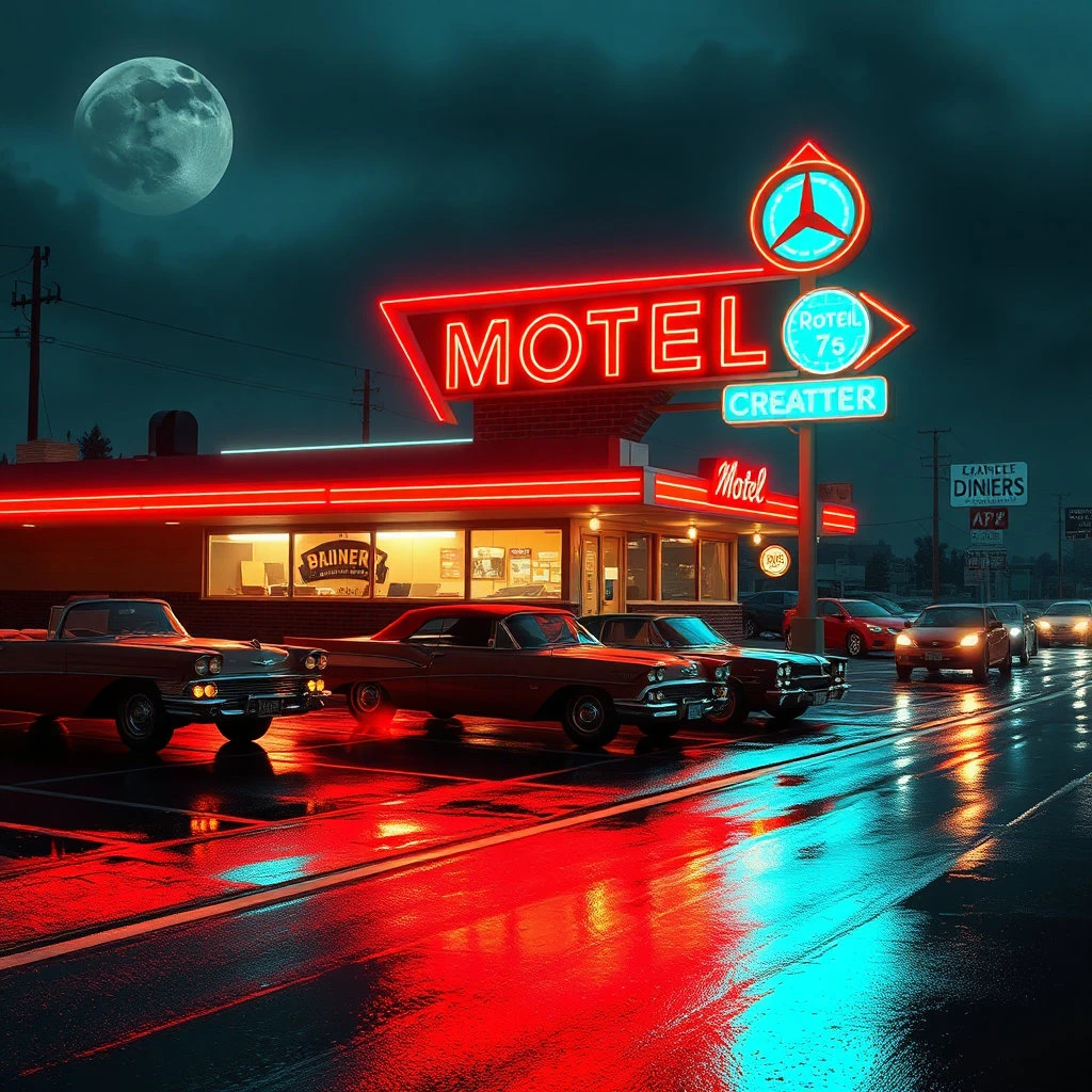 Retro Motel Roadside Jigsaw Puzzle Fun