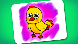 Baby Chiken Coloring Game