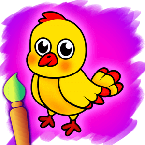 Baby Chiken Coloring Game