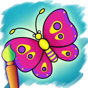 Butterfly Coloring Game