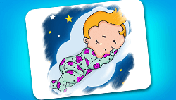 Cute Baby Sleeping Coloring