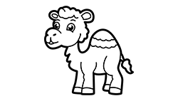 Cute Camel Coloring