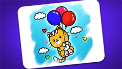 Cute Kitty Coloring Game