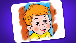 Cute Little Boy Coloring