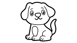 Cute Puppy Coloring