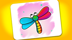 Dragonfly Coloring Game