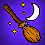 Enchanted Broomstick Coloring