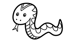 Friendly Snake Coloring