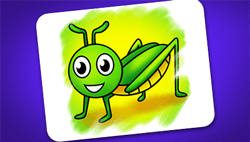 Grasshopper Coloring Game