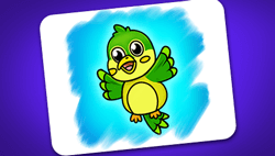 Green Bird Coloring Game