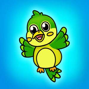 Green Bird Coloring Game