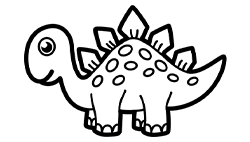 Happy Dino Coloring
