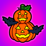 Haunted Pumpkin Coloring