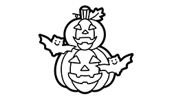 Haunted Pumpkin Coloring