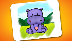 Hippo Coloring Game