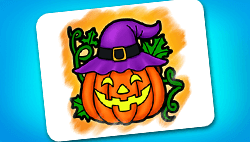 Jack O'Lantern Coloring