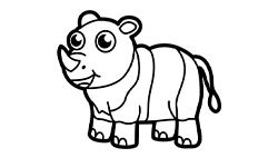 Little Rhino Coloring