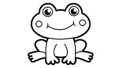 Smiley Frog Coloring